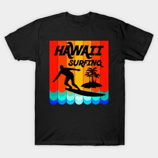 Vintage Hawaii Surfing Label Iconic Special T-Shirt